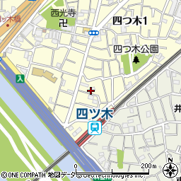 東京都葛飾区四つ木1丁目14周辺の地図