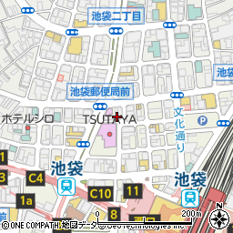 赤から鍋 池袋西口店周辺の地図