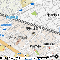 東京都豊島区東池袋2丁目35-1周辺の地図