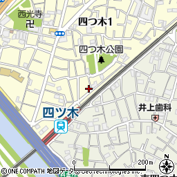東京都葛飾区四つ木1丁目15-13周辺の地図