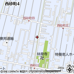 東京都立川市西砂町4丁目43周辺の地図