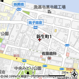 千葉県銚子市新生町1丁目49-4周辺の地図