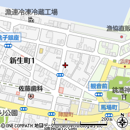 千葉県銚子市新生町1丁目42-21周辺の地図