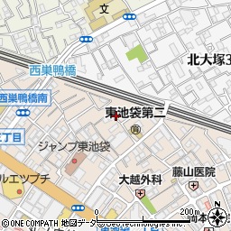 東京都豊島区東池袋2丁目35-2周辺の地図