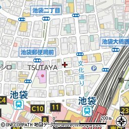 桂花ラーメン 池袋西一番街店周辺の地図