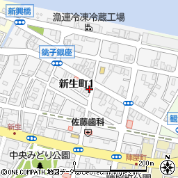 千葉県銚子市新生町1丁目48-14周辺の地図
