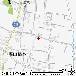 山梨県甲州市塩山藤木2130周辺の地図