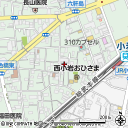 東京都江戸川区西小岩1丁目19-10周辺の地図