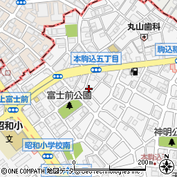 東京都文京区本駒込5丁目31-1周辺の地図