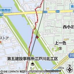 東京都江戸川区西小岩2丁目4周辺の地図