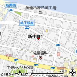 千葉県銚子市新生町1丁目48-30周辺の地図