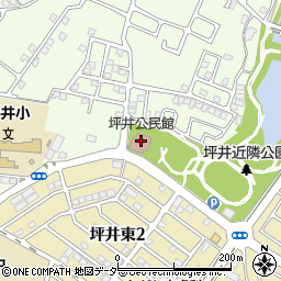 坪井公民館周辺の地図