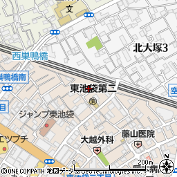 東京都豊島区東池袋2丁目35-18周辺の地図