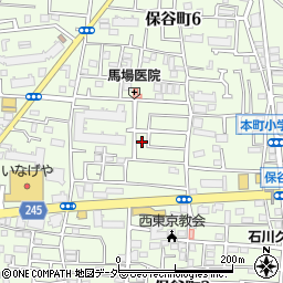 東京都西東京市保谷町周辺の地図