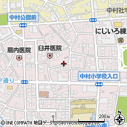 東京都練馬区中村2丁目周辺の地図