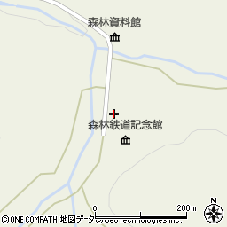 赤沢森林交流センター周辺の地図