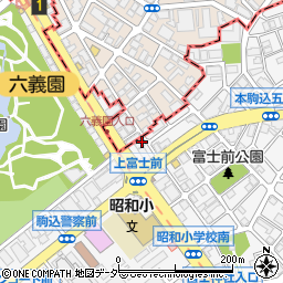 東京都文京区本駒込5丁目73-7周辺の地図