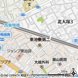 東京都豊島区東池袋2丁目35-17周辺の地図