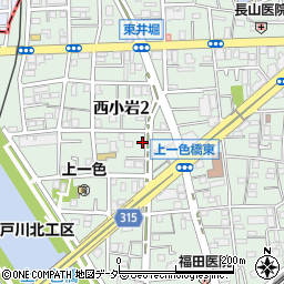 東京都江戸川区西小岩2丁目13-13周辺の地図