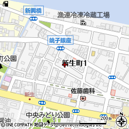 千葉県銚子市新生町1丁目49-26周辺の地図