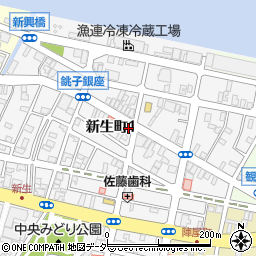 千葉県銚子市新生町1丁目48-13周辺の地図