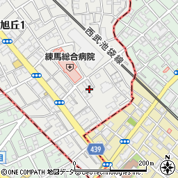 東京都練馬区旭丘1丁目10周辺の地図