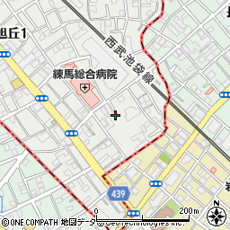 ＳＡＮパーク練馬旭丘２駐車場周辺の地図