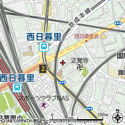 東京都荒川区西日暮里5丁目12周辺の地図
