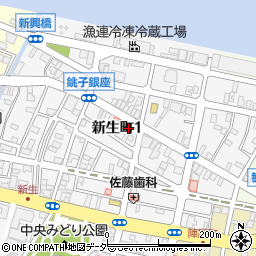 千葉県銚子市新生町1丁目48-11周辺の地図