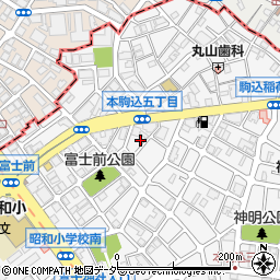 東京都文京区本駒込5丁目31-11周辺の地図