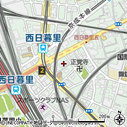 東京都荒川区西日暮里5丁目12-5周辺の地図