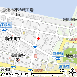 千葉県銚子市新生町1丁目42-24周辺の地図