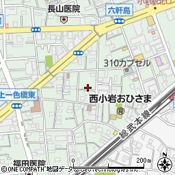 東京都江戸川区西小岩1丁目17周辺の地図