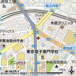 金福チキン池袋東口本店周辺の地図