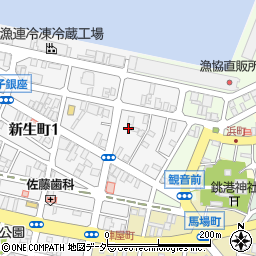 千葉県銚子市新生町1丁目42-28周辺の地図