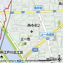 東京都江戸川区西小岩2丁目13-7周辺の地図