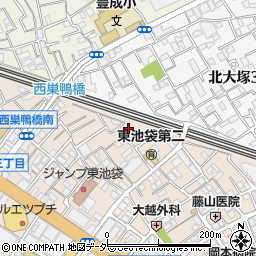 東京都豊島区東池袋2丁目35周辺の地図