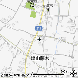 山梨県甲州市塩山藤木2118周辺の地図