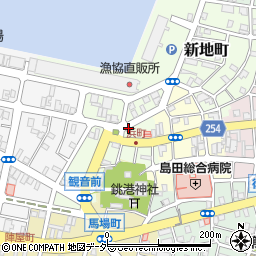 千葉県銚子市飯沼町周辺の地図