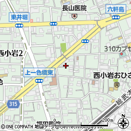 東京都江戸川区西小岩1丁目9周辺の地図