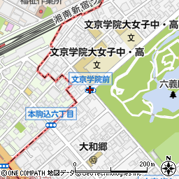 文京学園前周辺の地図