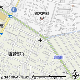 エイブルパーキング東菅野３丁目駐車場周辺の地図