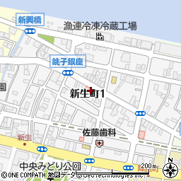 千葉県銚子市新生町1丁目48-9周辺の地図