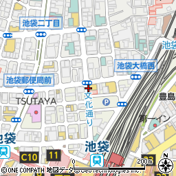 ネットカフェ&カラオケ DiCE 池袋北口店周辺の地図