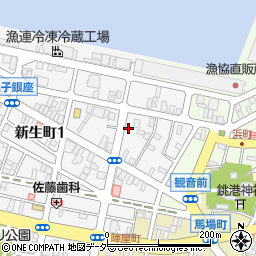 千葉県銚子市新生町1丁目42-27周辺の地図