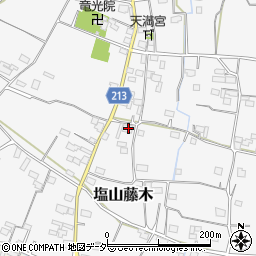 山梨県甲州市塩山藤木2118-1周辺の地図