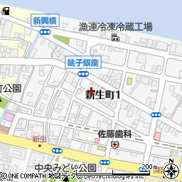 千葉県銚子市新生町1丁目48-26周辺の地図