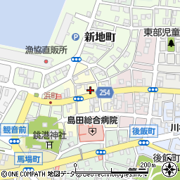 千葉県銚子市浜町周辺の地図