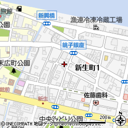 千葉県銚子市新生町1丁目47-8周辺の地図