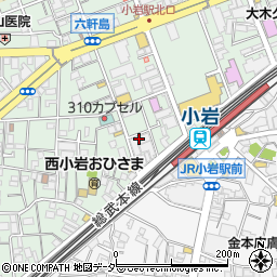 東京都江戸川区西小岩1丁目22周辺の地図